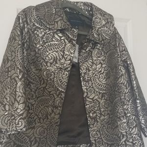 Banana Republic shimmery brocade jacket.